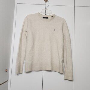 All Saints Crewneck Sweater Men's Size M Light Beige